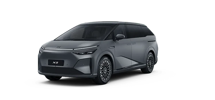 XPENG X9 exterior, front three-quarter view